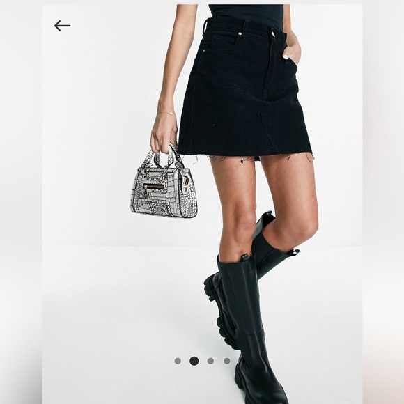 NEW River Island Mini Croc Zip Front Tote - Picture 3 of 5